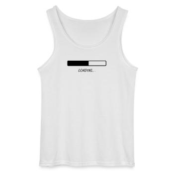 Loading ... - Gildan Men’s Tank Top - white - Front - AI Model Male 185 dark (185cm)