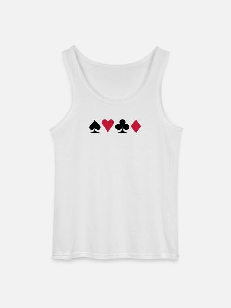 Poker (V) - Gildan Men’s Tank Top - white