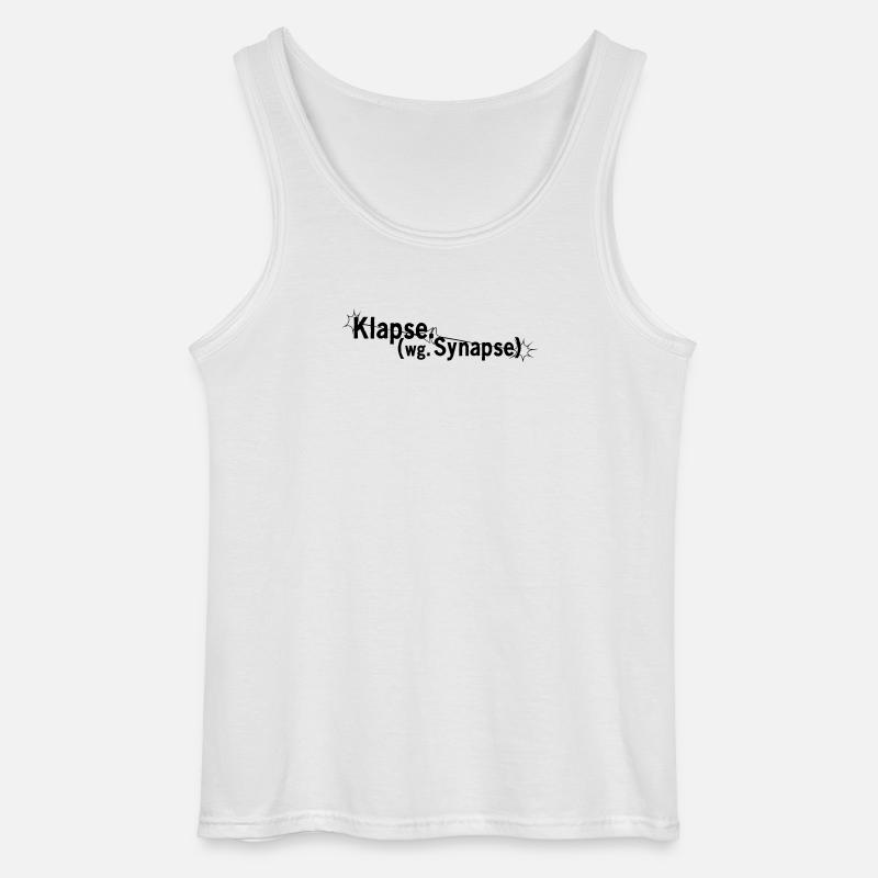 Klapse wegen Synapse - Gildan Männer Tank Top - Weiß