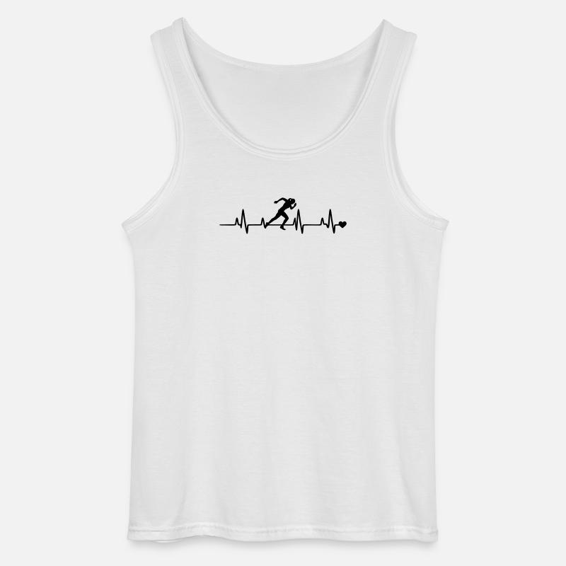 Läuferin - Gildan Männer Tank Top - Weiß