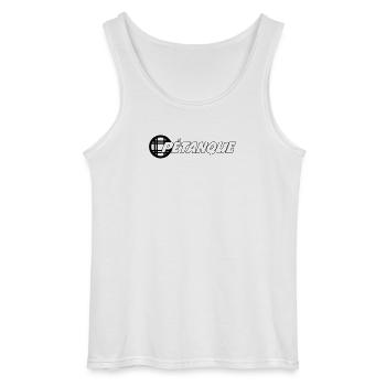 Pétanque - Gildan Men’s Tank Top - white - Front - AI Model Male 185 dark (185cm)