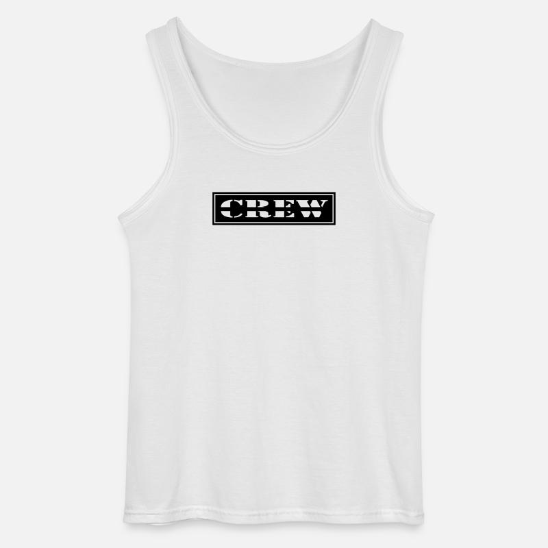 Crew Design im Patch Format - Gildan Männer Tank Top - Weiß