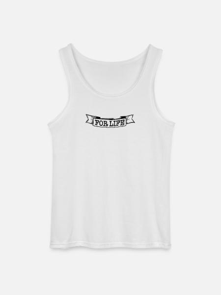 For Life Banderole - Gildan Men’s Tank Top - white