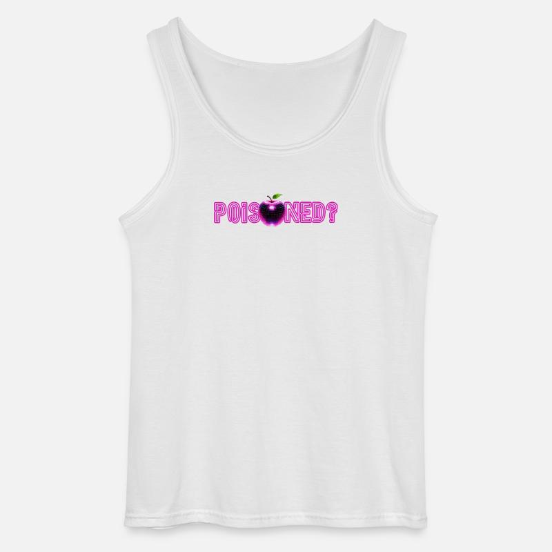 Neon-Apple mit Glitzer-Effekt  - Gildan Männer Tank Top - Weiß