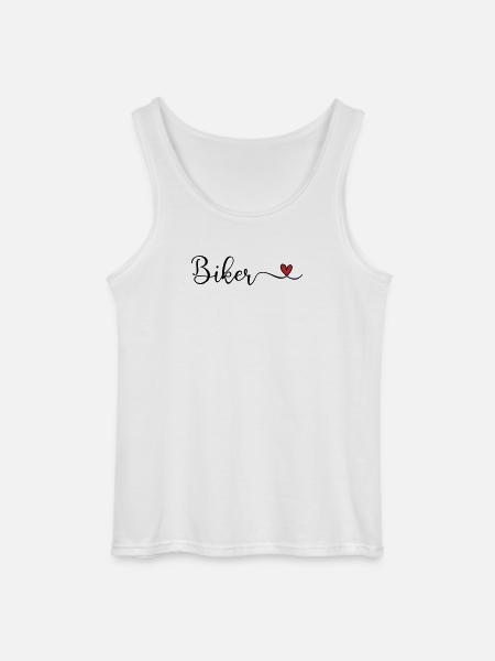 Biker mit Herz - Gildan Männer Tank Top - Weiß