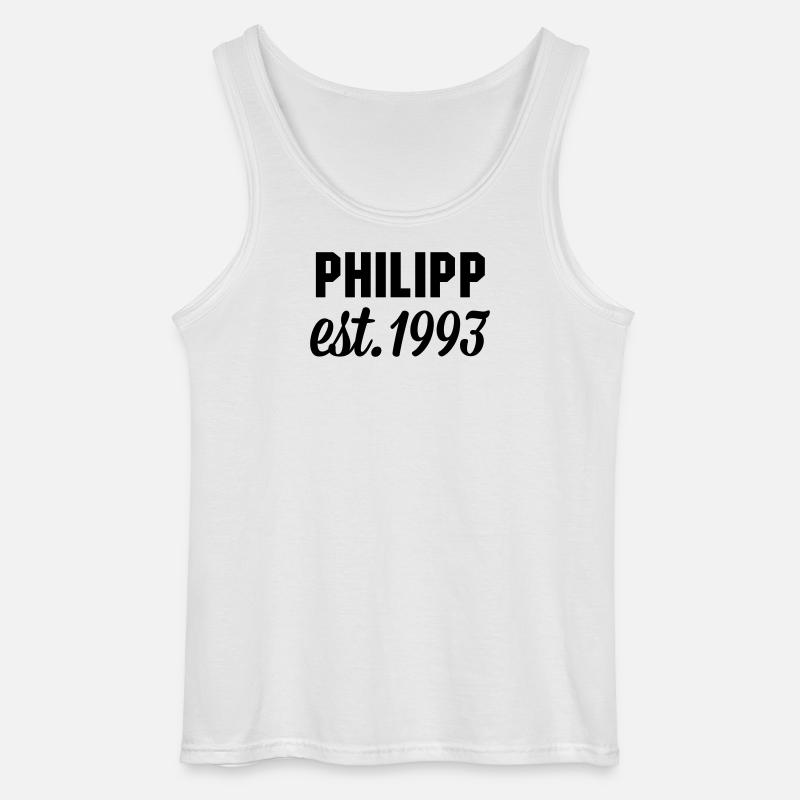 Philipp est 1993 - Gildan Männer Tank Top - Weiß
