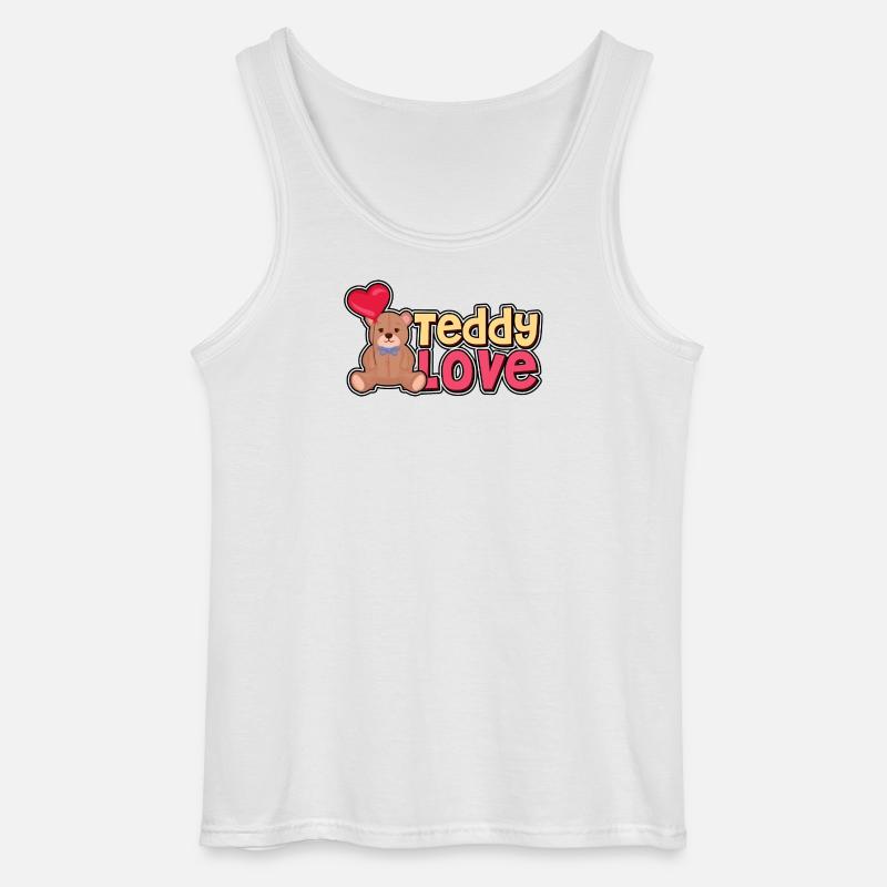 Teddy Liebe - Bär - Bären - Gildan Männer Tank Top - Weiß