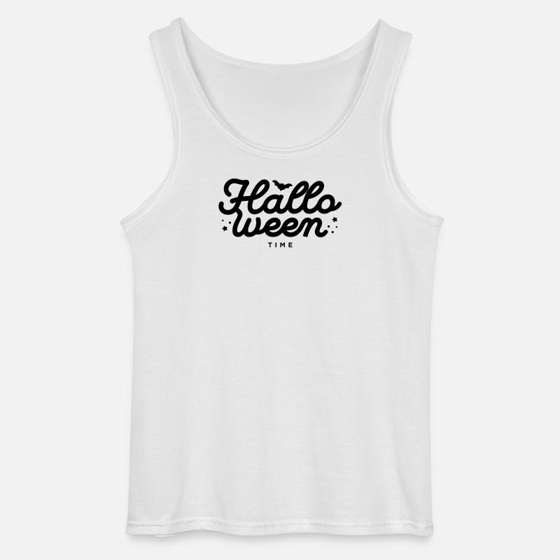 Celestial Night Sky Pattern Print - Gildan Men’s Tank Top - white