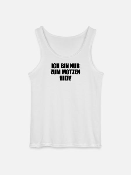 I'm just here to moan - Gildan Men’s Tank Top - white