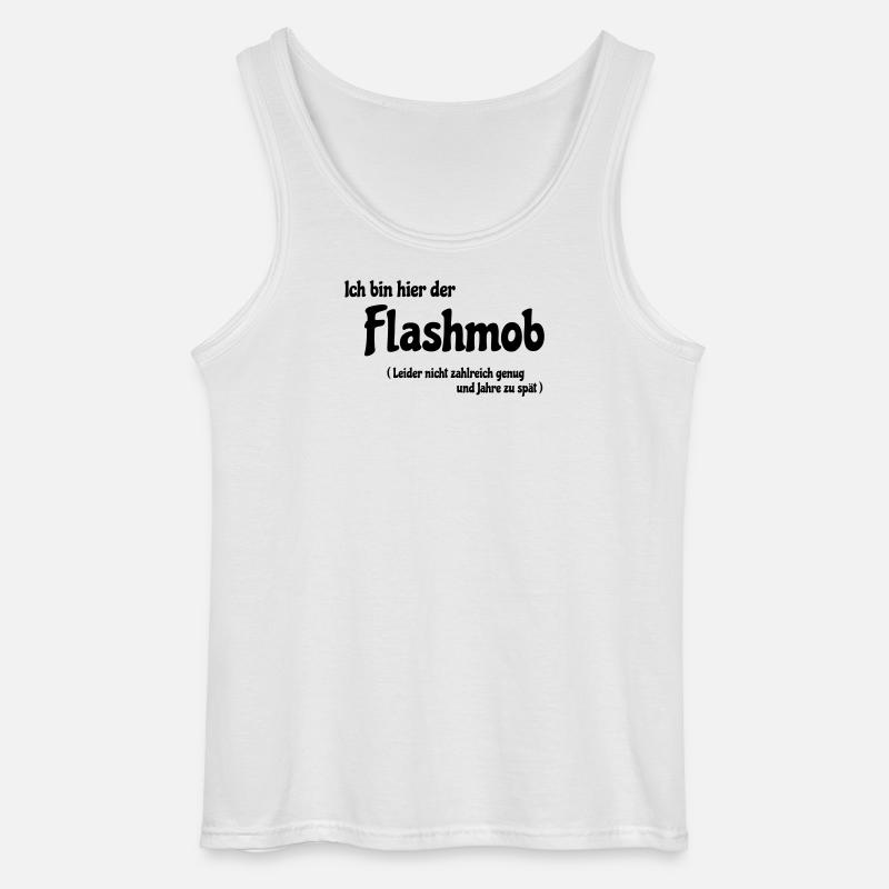 Flash mob - Gildan Men’s Tank Top - white