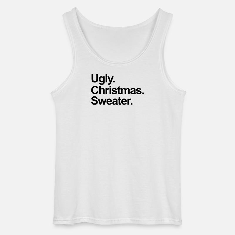 hässlicher Weihnachtspullover - Gildan Männer Tank Top - Weiß