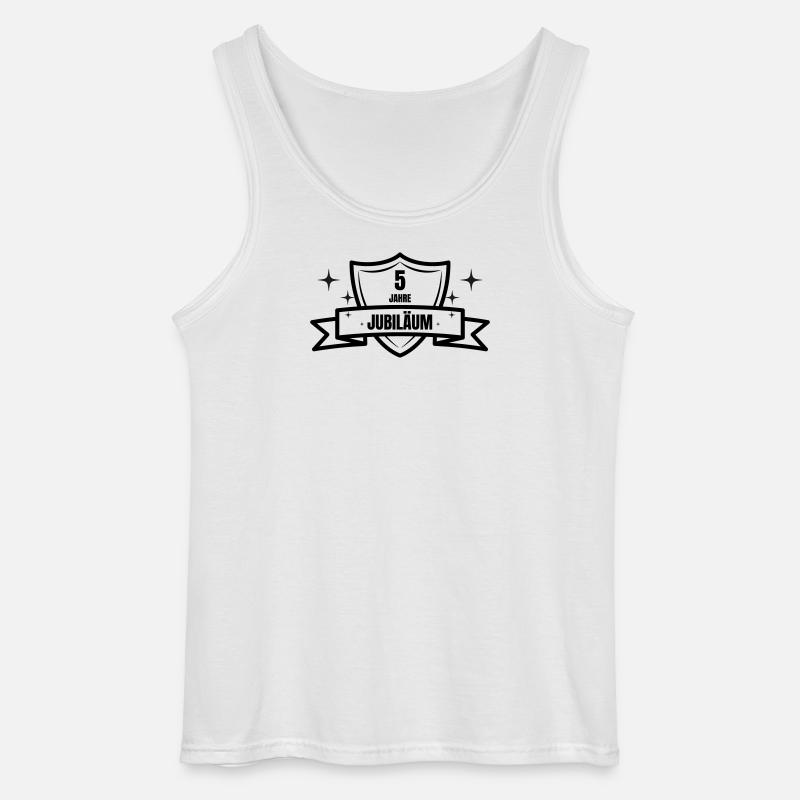 5 Jahre Jubiläum Geschenk - Gildan Männer Tank Top - Weiß