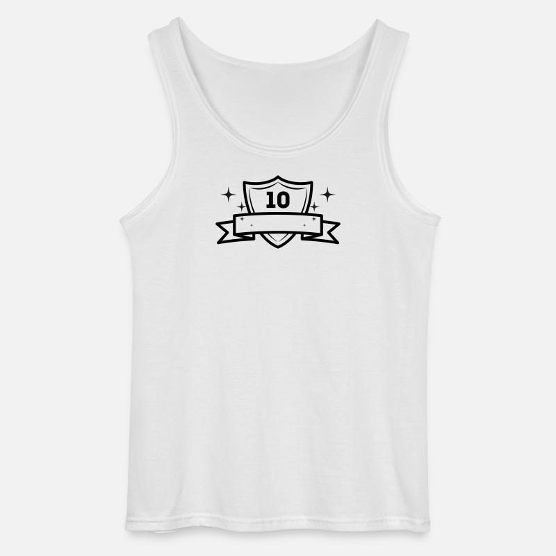 10 Jahre Jubiläum Geschenk - Gildan Männer Tank Top - Weiß