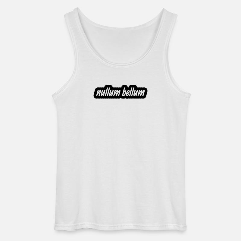 nullum bellum - Gildan Männer Tank Top - Weiß