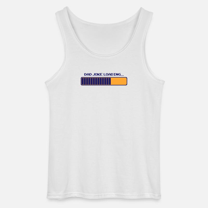 Dad Joke Loading – Pixelbar - Gildan Männer Tank Top - Weiß