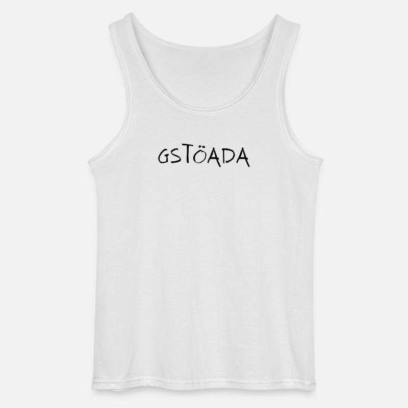 Gstöada - Gildan Männer Tank Top - Weiß