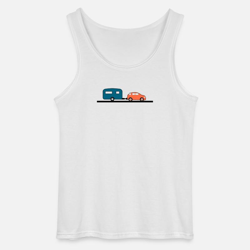 Auto - Gildan Männer Tank Top - Weiß