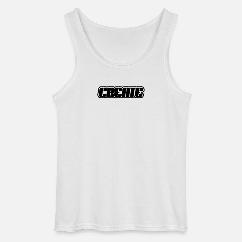 Create Schriftzug - Gildan Männer Tank Top - Weiß