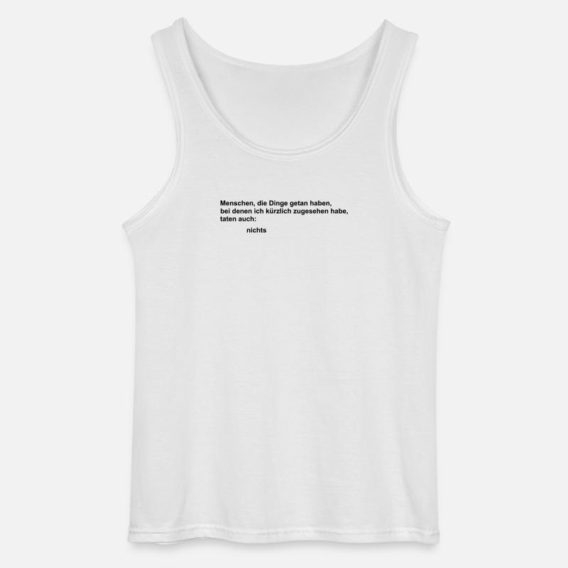 also done - Gildan Men’s Tank Top - white