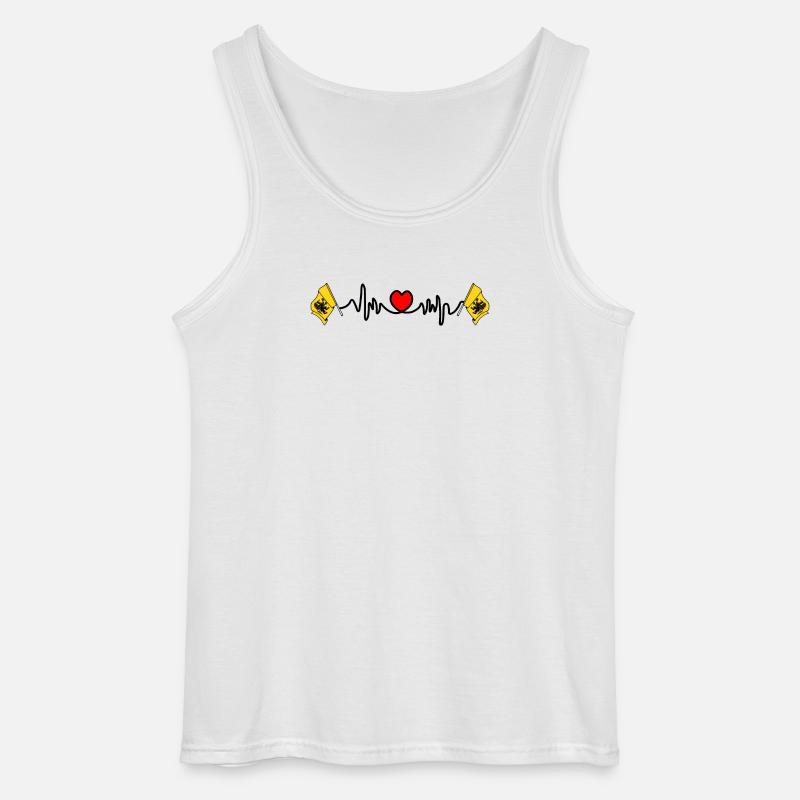 Herzfrequenz-Cardio für Pommern - Gildan Männer Tank Top - Weiß