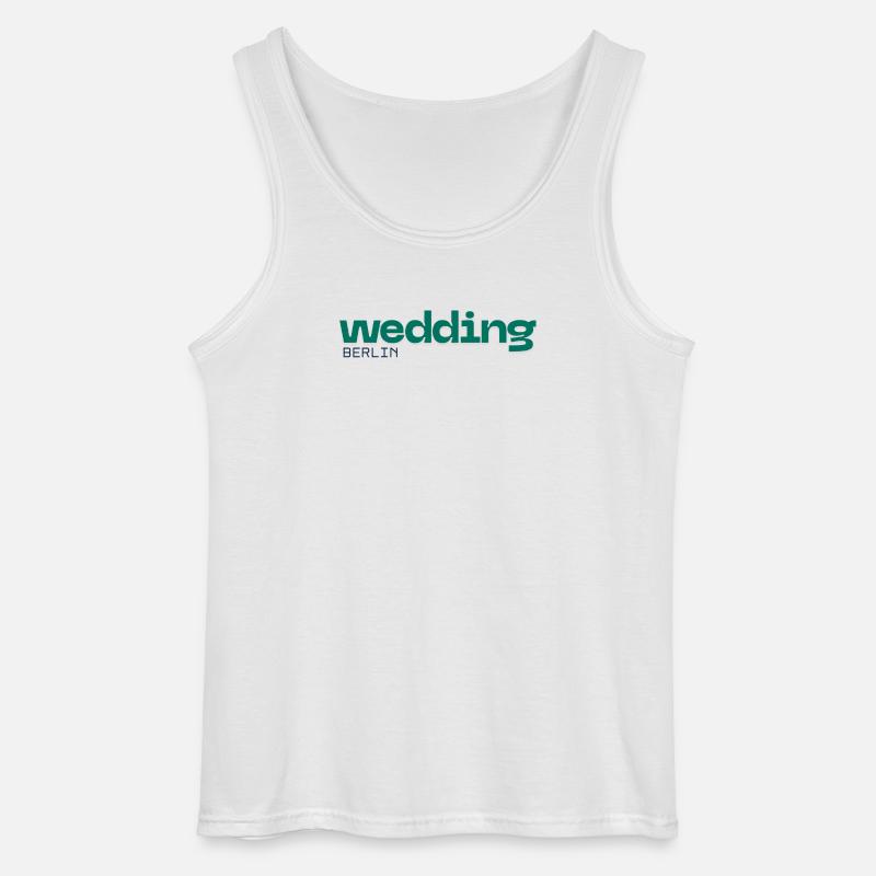 Wedding Berlin - Schönes, schlichtes Design - Gildan Männer Tank Top - Weiß