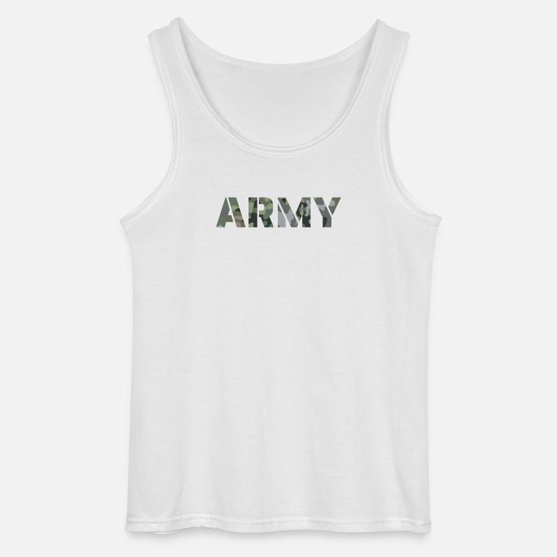 ARMY NL NFP Tarnmuster - Gildan Männer Tank Top - Weiß