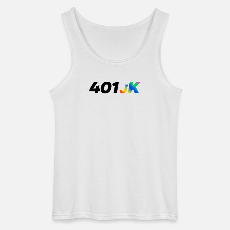 401JK Regenbogen Gradient - Gildan Männer Tank Top - Weiß