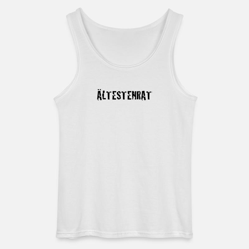 Ältestenrat - Gildan Männer Tank Top - Weiß