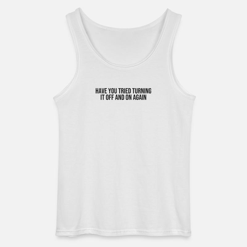IT tech support - Gildan Männer Tank Top - Weiß