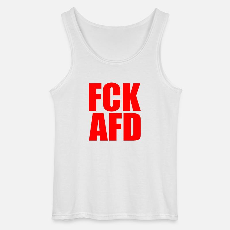 Fck afd - Gildan Männer Tank Top - Weiß
