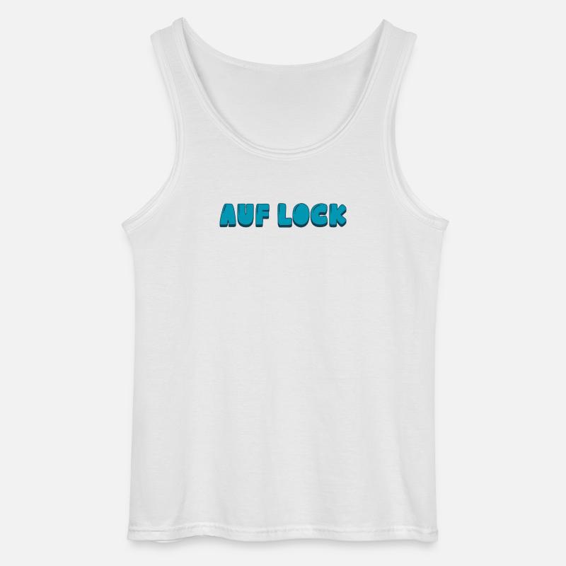 Auf Lock - Gildan Männer Tank Top - Weiß