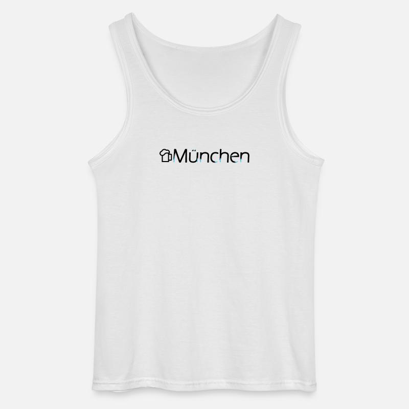 Farbexplosion Tuschezeichnung - Gildan Männer Tank Top - Weiß
