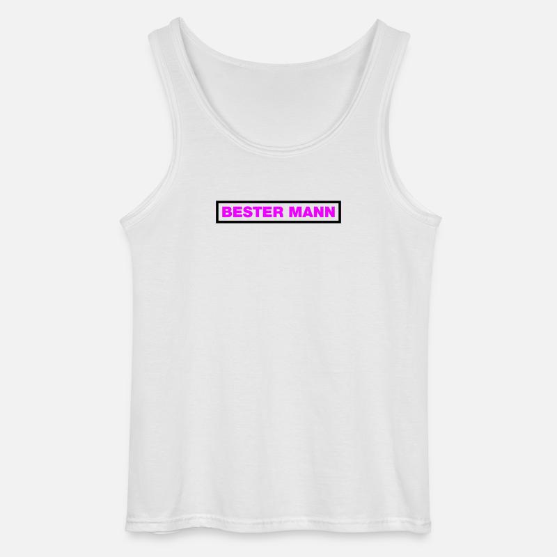 Bester Mann - Gildan Männer Tank Top - Weiß