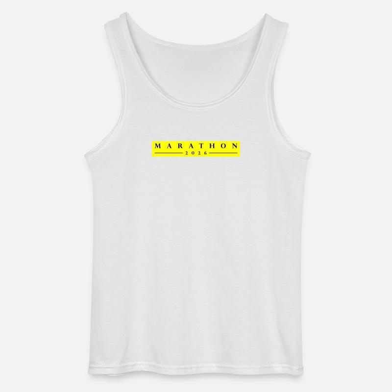 Marathon 2026 - Gildan Männer Tank Top - Weiß