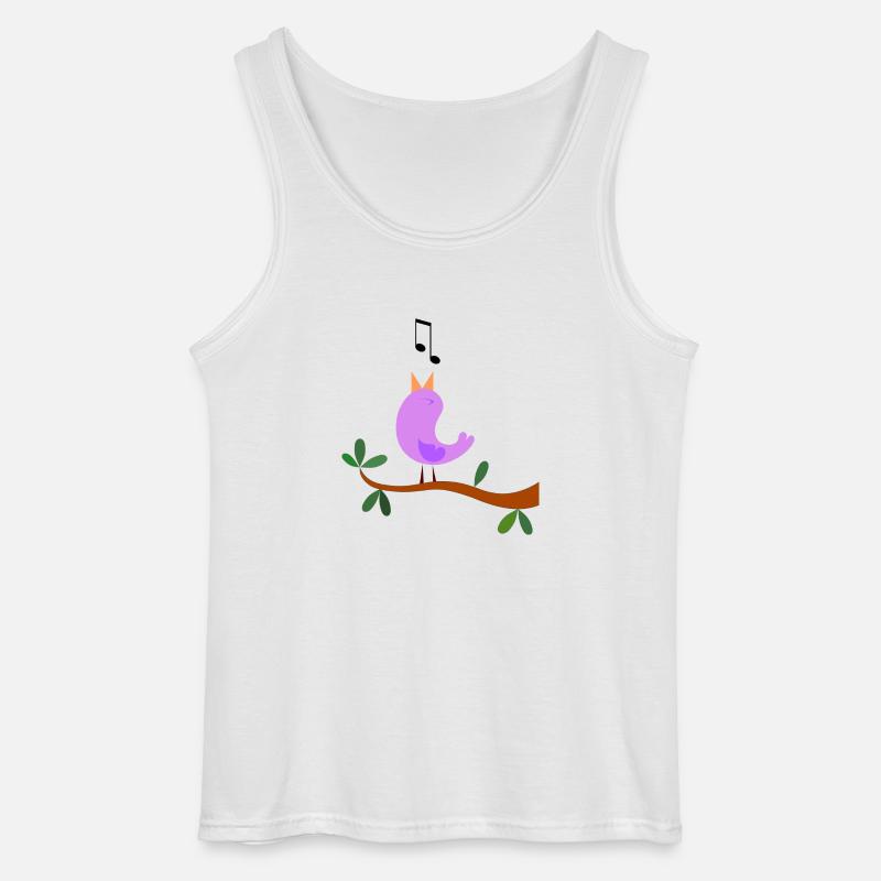 Singvogel - süßer Vogel - Gildan Männer Tank Top - Weiß
