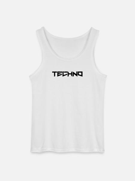 Techno - Gildan Men’s Tank Top - white