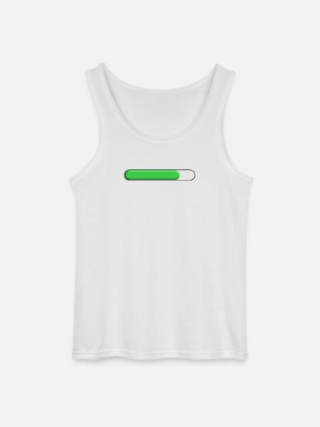 Average gauge Green (three quarters) - Gildan Men’s Tank Top - white