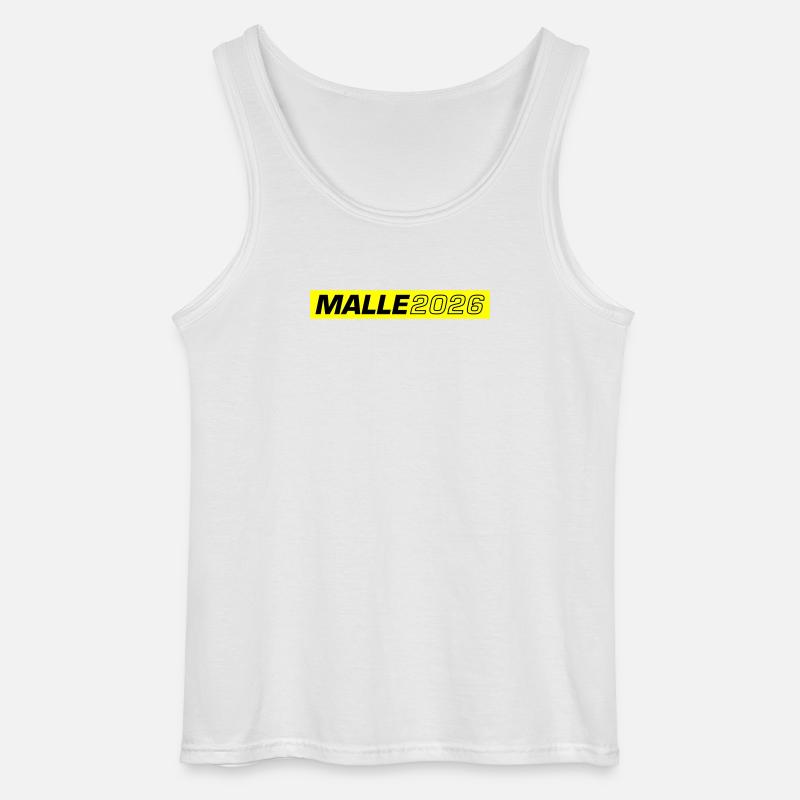 Malle 2026 - Gildan Männer Tank Top - Weiß