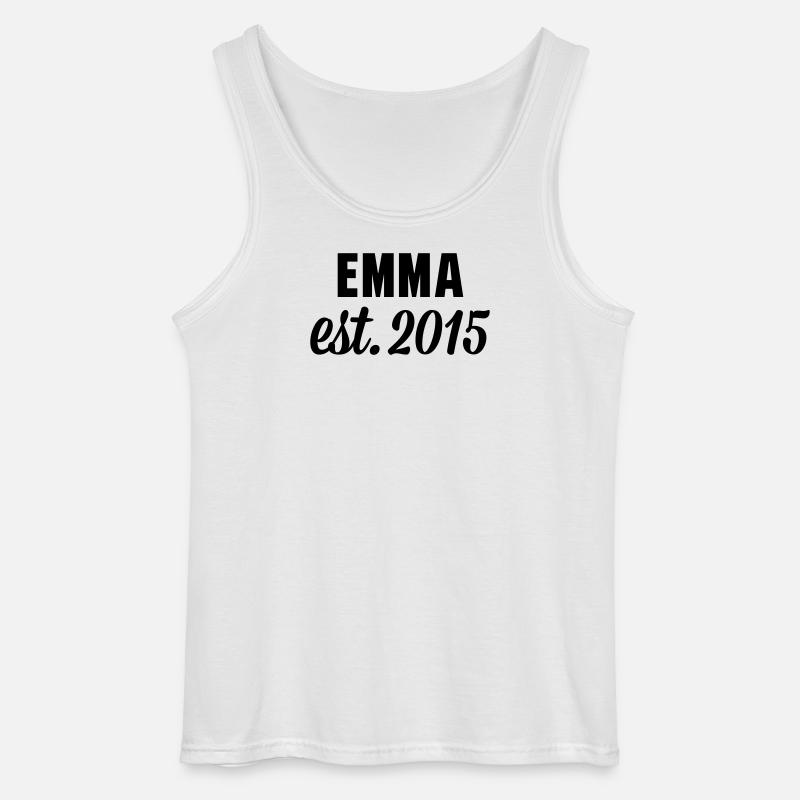 Emma est 2015 - Gildan Männer Tank Top - Weiß