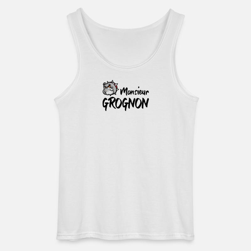 Herr GROGNON - Gildan Männer Tank Top - Weiß