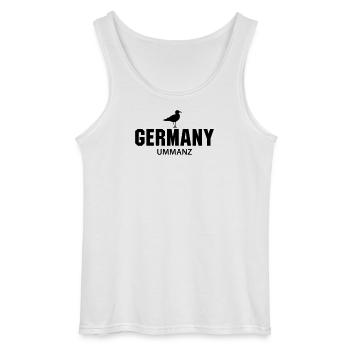 Ummanz GERMANY - Gildan Men’s Tank Top - white - Front - AI Model Male 185 dark (185cm)