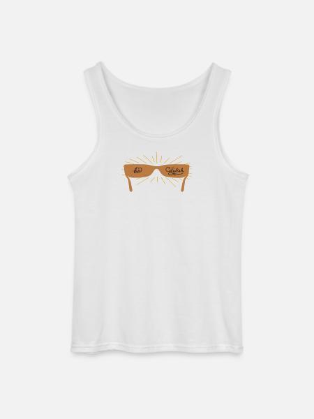 be stylish with sunglasses - Gildan Men’s Tank Top - white