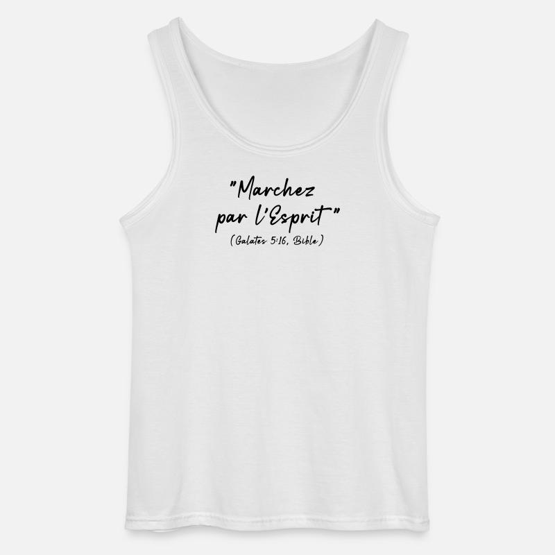 Botschaft aus der Bibel, Galater 5,16 - Gildan Männer Tank Top - Weiß