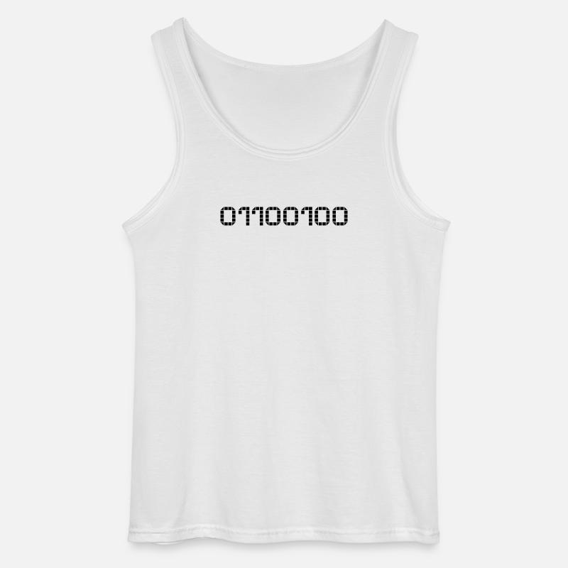 Binary notation - 100 - Gildan Men’s Tank Top - white