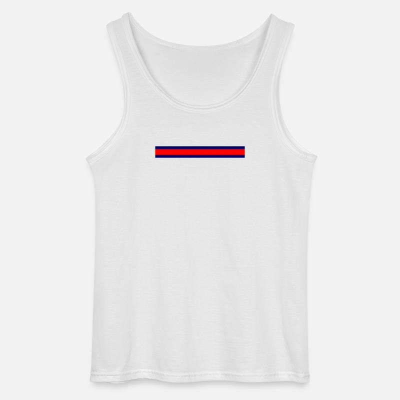 Kühler Minimalismus Farbexplosion - Gildan Männer Tank Top - Weiß
