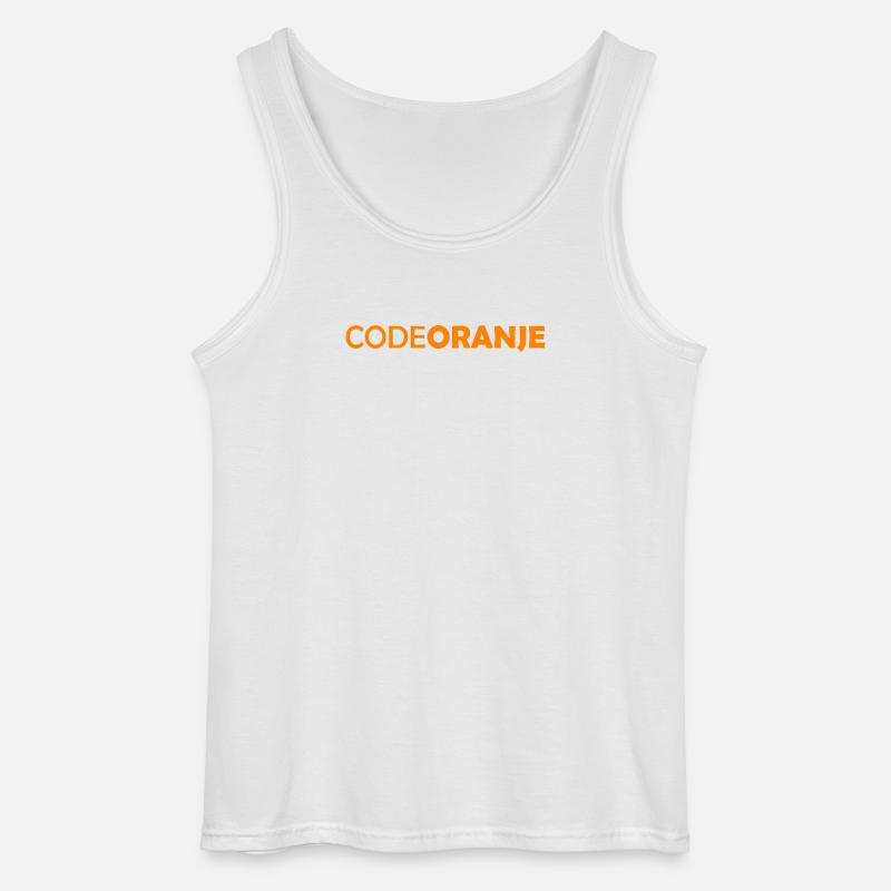 Code Oranje - Nederland - Netherlands Niederlande - Gildan Männer Tank Top - Weiß