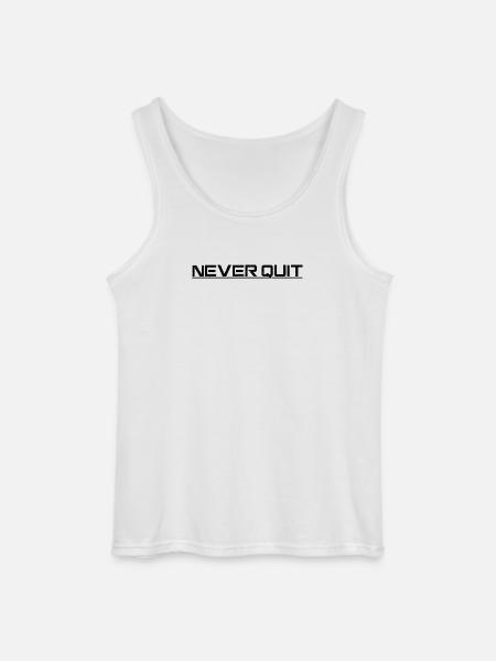 Motif d’endurance Never Quit - Débardeur Gildan Homme - blanc