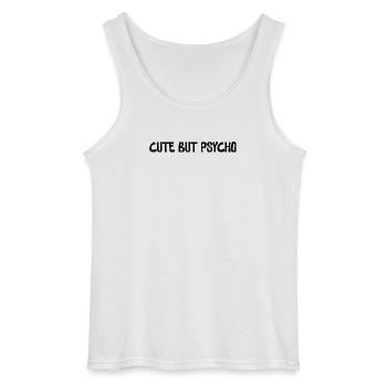 Design minimaliste mignon mais psychopathe - Débardeur Gildan Homme - blanc - Devant - AI Model Male 185 dark (185cm)
