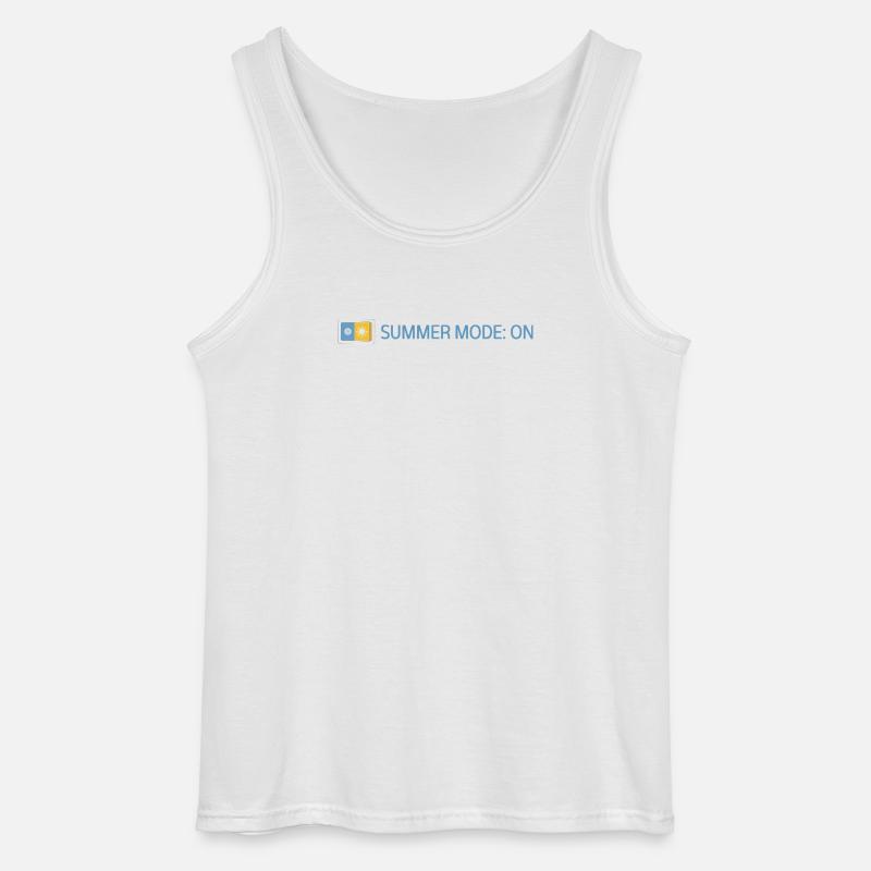 Summer Mode: On - Sommer 2026 Geschenkidee - Gildan Männer Tank Top - Weiß