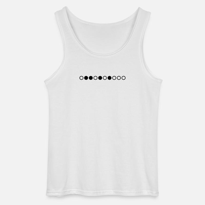 Nerdy Design "Primzahlen" bis 10 - Gildan Männer Tank Top - Weiß